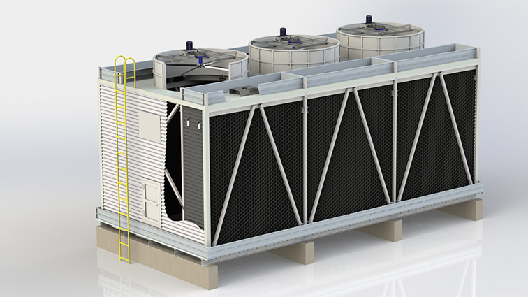 方形橫流式冷卻塔